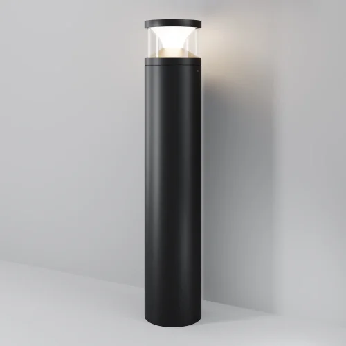 Парковый светильник LED Pyro O496FL-L21B3K2 Maytoni уличный IP65 чёрный на 1 лампу, плафон прозрачный в стиле современный хай-тек LED фото 4