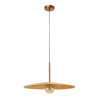 Светильник подвесной Sunflower LSP-5008 Lussole коричневый на 1 лампу, основание бронзовое в стиле кантри современный 