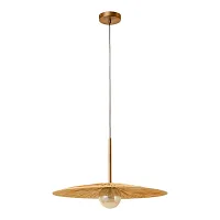 Светильник подвесной Sunflower LSP-5008 Lussole коричневый на 1 лампу, основание бронзовое в стиле кантри современный 