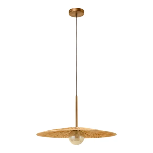 Светильник подвесной Sunflower LSP-5008 Lussole коричневый на 1 лампу, основание бронзовое в стиле кантри современный 