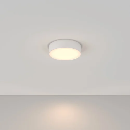 Светильник потолочный LED Zon C032CL-24W3K-RD-W Maytoni белый на 1 лампу, основание белое в стиле современный круглый тарелка фото 4