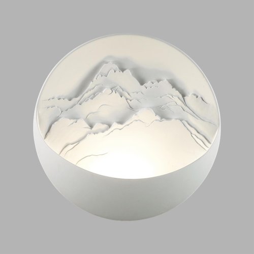 Бра LED Montana 7168/6WL Odeon Light белый на 1 лампу, основание белое в стиле современный классический панно фото 4 Бра LED Montana 7168/6WL Odeon Light белый на 1 лампу, основание белое в стиле современный классический панно фото 4