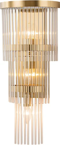 Бра Regal 4308-3W Favourite прозрачный на 3 лампы, основание золотое в стиле классический 