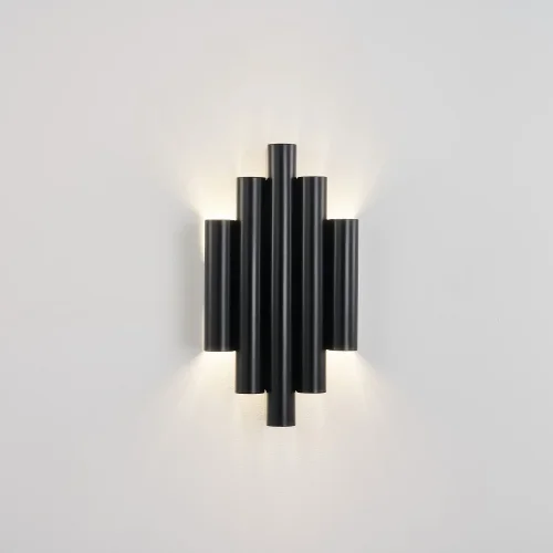 Бра LED Tubulis 4124-2W Favourite чёрный на 2 лампы, основание чёрное в стиле современный арт-деко  фото 3
