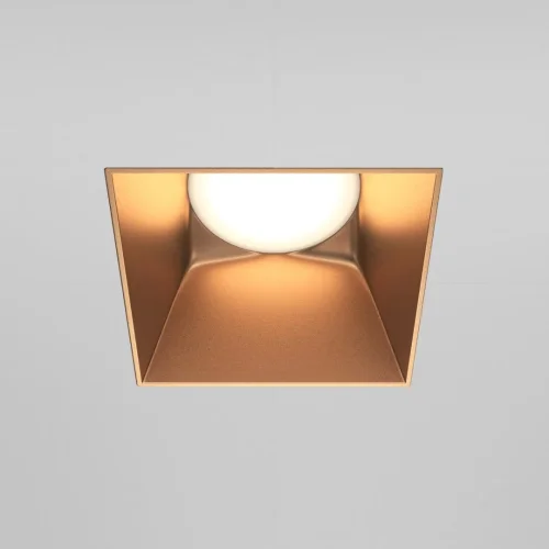 Светильник точечный Share DL051-01-GU10-SQ-WMG Maytoni матовый золото 1 лампа, основание матовое золото в стиле современный для затирки фото 4