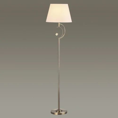 Торшер GVENET FL 167706-26 ImperiumLoft  белый 1 лампа, основание латунь в стиле арт-деко
 фото 2