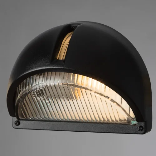 Настенный светильник URBAN A2801AL-1BK Arte Lamp уличный IP54 чёрный 1 лампа, плафон прозрачный в стиле современный E27 фото 2