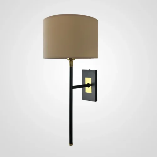 Бра Heathfield 123237-22 ImperiumLoft коричневый на 1 лампа, основание чёрное в стиле классический современный  фото 2