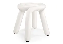 Табурет Garden white 15808 Woodville, белый/ткань, ножки/ткань/белый, размеры - ****460*400