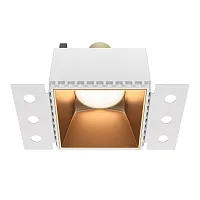Светильник точечный Share DL051-01-GU10-SQ-WMG Maytoni матовый золото 1 лампа, основание матовое золото в стиле современный для затирки