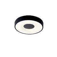 Светильник потолочный LED с пультом Coin 7567 Mantra чёрный белый 1 лампа, основание чёрное в стиле модерн хай-тек с пультом