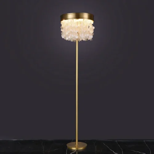 Торшер VERONA FL B 212111-23 ImperiumLoft прозрачный на 6 ламп, основание латунь в стиле современный фото 4