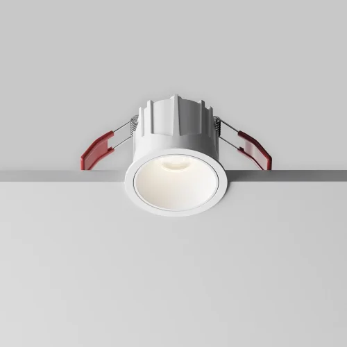 Светильник точечный LED Alfa LED DL043-01-10W4K-RD-W-1 Maytoni белый на 1 лампу, основание белое в стиле современный хай-тек круглый фото 8