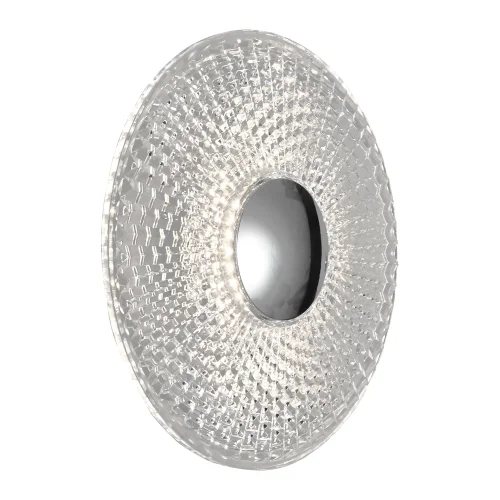 Бра LED Duval LSP-7447 Lussole прозрачный на 1 лампу, основание хром в стиле современный 