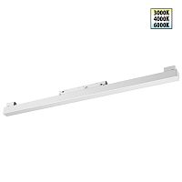 Трековый светильник LED с переключателем цветовой темперетуры Flum 359618 Novotech белый для шинопроводов серии Flum белый Трековый светильник LED с переключателем цветовой темперетуры Flum 359618 Novotech белый для шинопроводов серии Flum белый