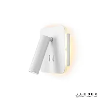Бра с выключателем LED Tanki ER0569S WH iLedex белый 1 лампа, основание белое в стиле современный хай-тек для чтения