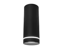 Светильник накладной LED TN286 Ambrella light чёрный 1 лампа, основание чёрное в стиле современный хай-тек круглый