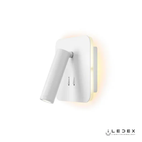 Бра с выключателем LED Tanki ER0569S WH iLedex белый на 1 лампа, основание белое в стиле современный хай-тек для чтения