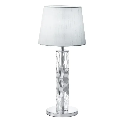 Настольная лампа PRIMAVERA LG1 CHROME Crystal Lux прозрачная 1 лампа, основание хром металл в стиле современный  фото 3
