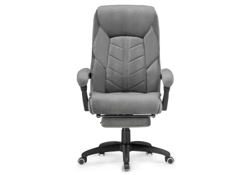 Компьютерное кресло Traun dark gray / black 15399 Woodville, серый/велюр, ножки/пластик/чёрный, размеры - *1170***700* фото 4