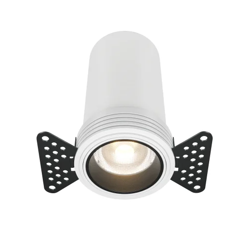 Светильник точечный LED Focus Led DL125-L12-3K-TRS-W Maytoni белый на 1 лампу, основание белое в стиле современный хай-тек круглый для затирки