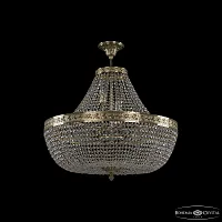 Люстра подвесная 19051/H1/60IV G C1 Bohemia Ivele Crystal прозрачная на 15 ламп, основание золотое в стиле классика sp