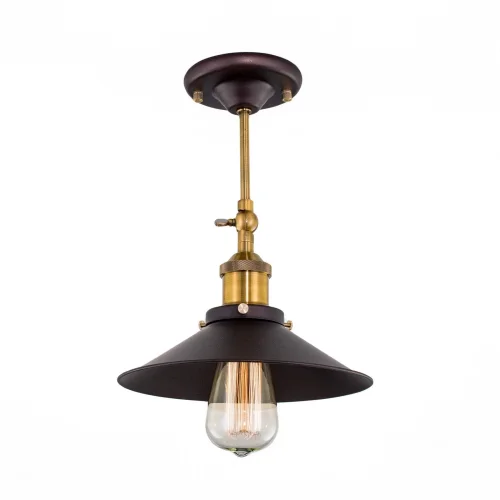 Бра Эдисон CL450301  Citilux чёрный на 1 лампа, основание коричневое бронзовое в стиле лофт  фото 2