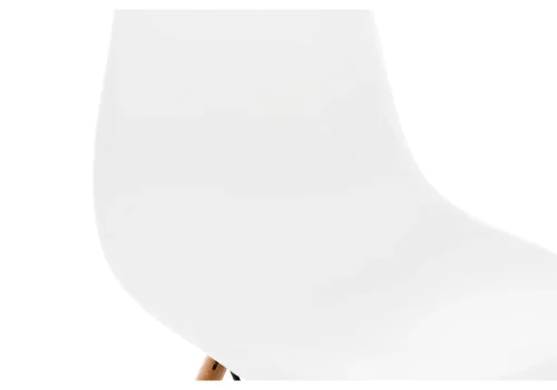 Стул Eames PC-015 WL white / wooden legs 1825 Woodville, белый/пластик, ножки/металл/бежевый, размеры - ****460*400 фото 8