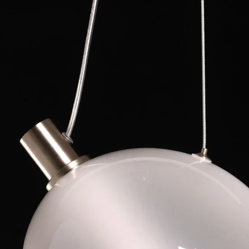 Светильник подвесной LED Граффити 678013701 DeMarkt белый 1 лампа, основание никель в стиле современный хай-тек  фото 7