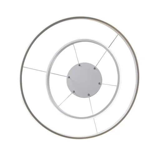 Светильник подвесной LED V4600-0/2S Vitaluce без плафона 1 лампа, основание белое в стиле хай-тек кольца фото 4