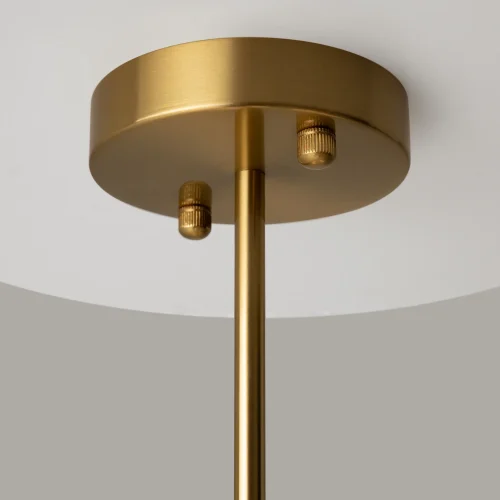 Люстра потолочная Fortano MOD089PL-06BS Maytoni белая на 6 ламп, основание латунь в стиле современный фото 5