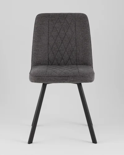 Стул Grein, темно-серый, сиденье УТ000040526 Stool Group, тёмно-серый/рогожка, ножки/металл/чёрный, размеры - *855**** фото 7