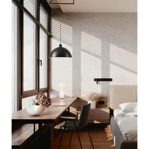 Светильник подвесной Armina 8321/1C Lumion чёрный на 1 лампу, основание чёрное в стиле лофт фото 3