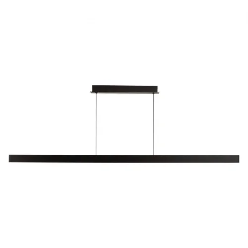 Светильник подвесной LED Beveren 6683/38L Odeon Light чёрный на 1 лампу, основание чёрное в стиле современный линейный