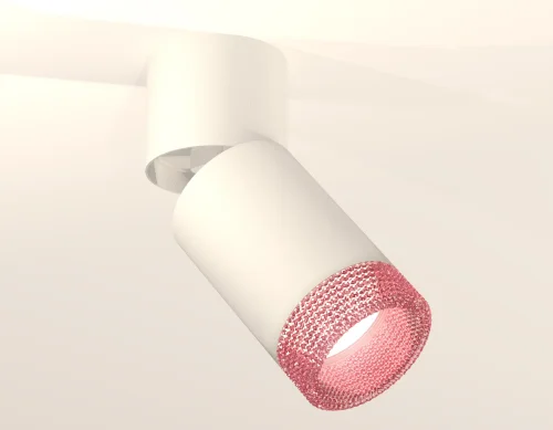 Светильник накладной Techno Spot XM XM6312062 Ambrella light белый розовый 1 лампа, основание белое в стиле хай-тек современный круглый фото 2