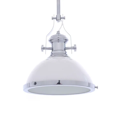 Светильник подвесной Ettore LDP 710-300 WT Lumina Deco белый 1 лампа, основание хром в стиле лофт  фото 2