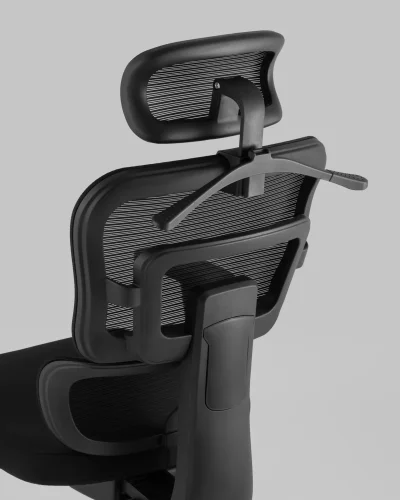 Кресло офисное TopChairs Techno черный УТ000037110 Stool Group, чёрный/ткань, ножки/металл/хром, размеры - 520*1240***680*690 фото 7