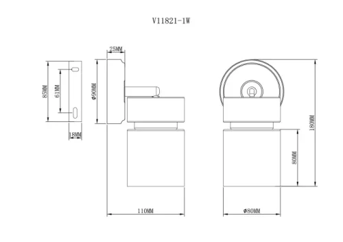 Бра Almero V11821-1W Moderli прозрачный на 1 лампу, основание золотое зелёное в стиле современный лофт фото 3