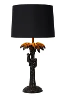 Настольная лампа Extravaganza Coconut 10505/81/30 Lucide чёрная 1 лампа, основание чёрное металл в стиле винтаж современный 