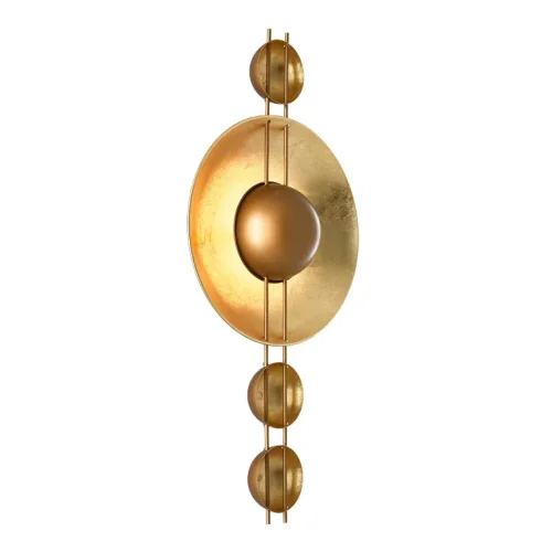 Настенный светильник ZARA H75 191954-26 ImperiumLoft золотой на 1 лампа, основание золотое в стиле современный  фото 6