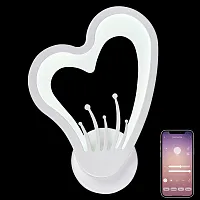 Бра LED LAMPS 81133/1W Natali Kovaltseva белый на 1 лампу, основание белое в стиле современный хай-тек 