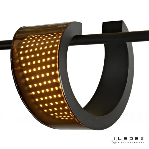 Светильник подвесной LED Fomo X154448 BK iLedex чёрный 1 лампа, основание чёрное в стиле хай-тек современный  фото 4