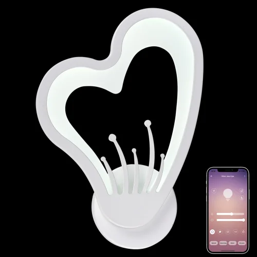 Бра LED LAMPS 81133/1W Natali Kovaltseva белый на 1 лампу, основание белое в стиле современный хай-тек Бра LED LAMPS 81133/1W Natali Kovaltseva белый на 1 лампу, основание белое в стиле современный хай-тек