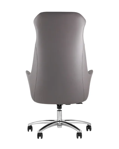 Кресло руководителя TopChairs Viking, серое УТ000002059 Stool Group, серый/экокожа, ножки/металл/хром, размеры - ****700*740 фото 3