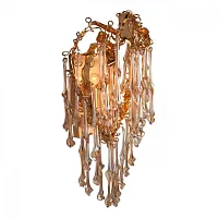 Бра Cerreto OML-85011-02 Omnilux янтарный 2 лампы, основание золотое в стиле классический 