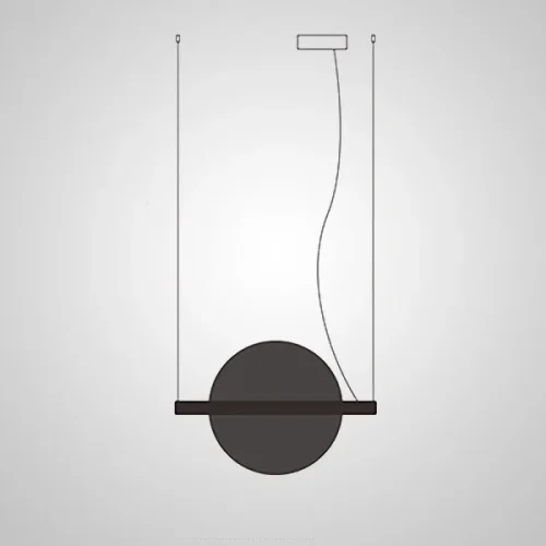 Светильник подвесной LIBERTY L110 Red 208567-23 ImperiumLoft красный на 1 лампу, основание чёрное в стиле современный фото 4