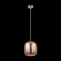 Светильник подвесной Dolce MOD001PL-01CFL Maytoni бежевый разноцветный 1 лампа, основание латунь в стиле современный выдувное