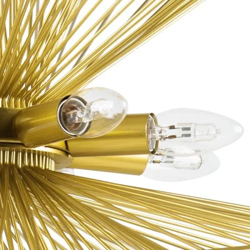 Люстра на штанге Zeta 728183 Lightstar золотая на 8 ламп, основание золотое в стиле современный арт-деко  фото 4