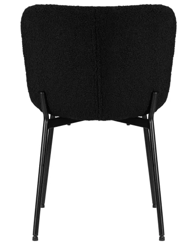 Стул обеденный  7404-LML MILO, цвет сиденья черный букле (UF992-12), черные матовые ножки Dobrin, чёрный/ткань, ножки/металл/чёрный, размеры - ****490*600 фото 5