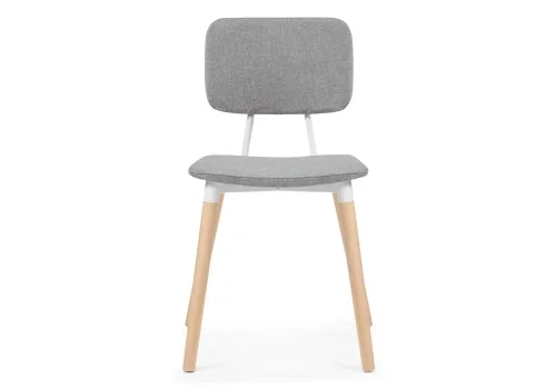 Деревянный стул Klint gray / wood 15298 Woodville, серый/ткань, ножки/массив бука дерево/натуральный, размеры - ****430*580 фото 2